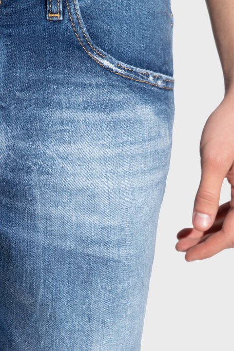 Dsquared2 Skater Streç Pamuklu Normal Bel Slim Fit Jeans Erkek Kot Pantolon S71LB1223 S30663 470 LACİVERT - 3