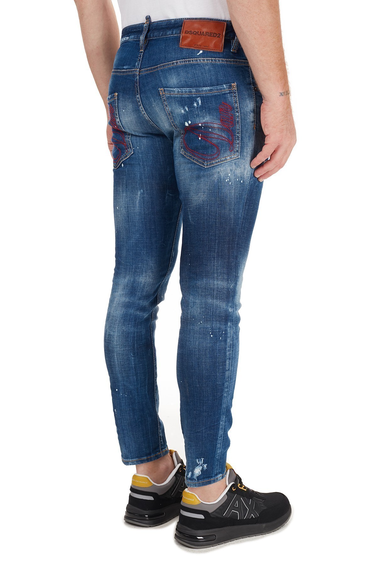 Dsquared2 Jeans Erkek Kot Pantolon S71LB0774 S30342 470 MAVİ