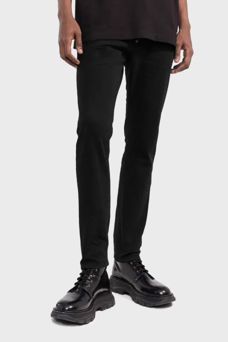 Dsquared2 Streç Pamuklu Düşük Bel Skinny Skater Jeans Erkek Kot Pantolon S74LB1137 S30733 900 SİYAH - 1
