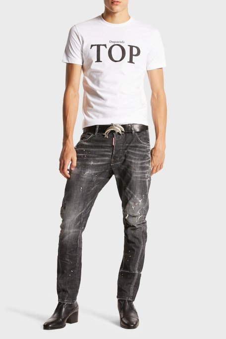 Dsquared2 Streç Pamuklu Skinny Fit Jeans Erkek Kot Pantolon S71LB1380 S30357 900 FÜME - 1