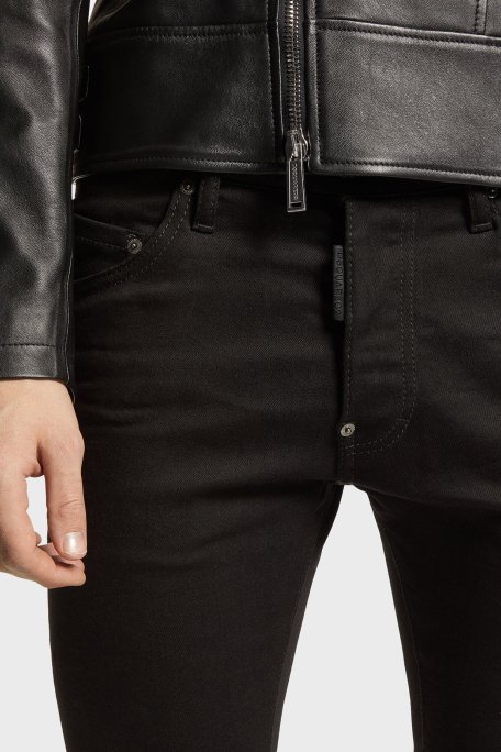 Dsquared2 Streç Pamuklu Skinny Fit Jeans Erkek Kot Pantolon S74LB1427 S30564 900 SİYAH - 3
