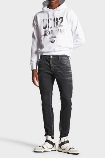 Dsquared2 Streç Pamuklu Skinny Fit Jeans Erkek Kot Pantolon S74LB1474 S30503 900 SİYAH - 6