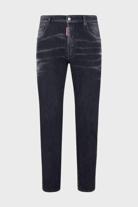 Dsquared2 Streç Pamuklu Skinny Fit Jeans Erkek Kot Pantolon S74LB1474 S30503 900 SİYAH - 5