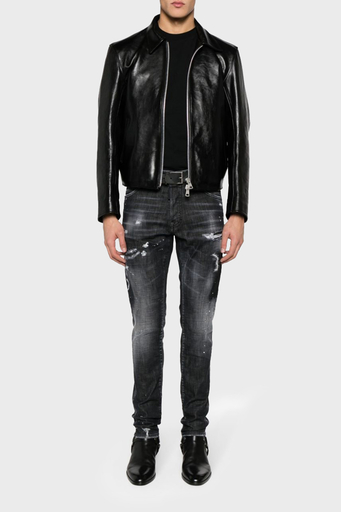 Dsquared2 Streç pamuklu Skinny Fit Jeans Erkek Kot Pantolon S74LB1480 S30357 900 SİYAH - 1