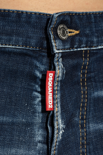 Dsquared2 Streç Pamuklu Skinny Fit Normal Bel Dar Paça Jeans Erkek Kot Pantolon S71LB1580 S30664 470 LACİVERT - 4