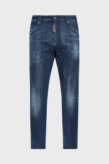 Dsquared2 Streç Pamuklu Skinny Fit Normal Bel Dar Paça Jeans Erkek Kot Pantolon S71LB1592 S30342 470 LACİVERT - 5