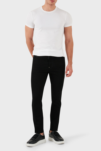 Dsquared2 Streç Pamuklu Slim Fit Dar Paça Jeans Erkek Kot Pantolon S71LB1350 S30564 900 SİYAH - 10