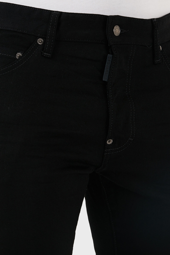 Dsquared2 Streç Pamuklu Slim Fit Dar Paça Jeans Erkek Kot Pantolon S71LB1350 S30564 900 SİYAH - 14