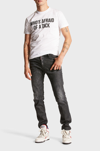 Dsquared2 Streç Pamuklu Slim Fit Jeans Erkek Kot Pantolon S71LB1358 S30357 900 SİYAH - 1