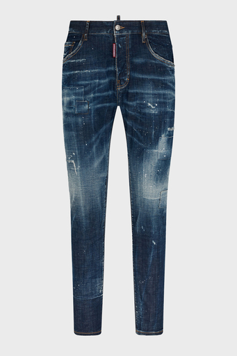 Dsquared2 Streç Pamuklu Slim Fit Jeans Erkek Kot Pantolon S71LB1368 S30342 470 LACİVERT - 5