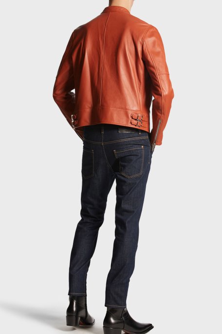 Dsquared2 Streç Pamuklu Slim Fit Jeans Erkek Kot Pantolon S74LB1425 S30664 470 LACİVERT - 2