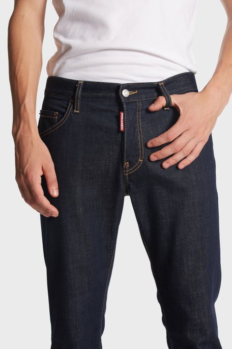Dsquared2 Streç Pamuklu Slim Fit Jeans Erkek Kot Pantolon S74LB1425 S30664 470 LACİVERT - 3