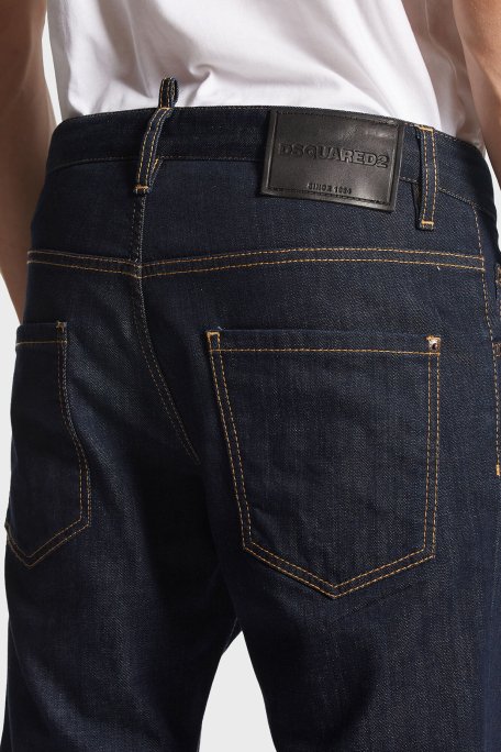 Dsquared2 Streç Pamuklu Slim Fit Jeans Erkek Kot Pantolon S74LB1425 S30664 470 LACİVERT - 4