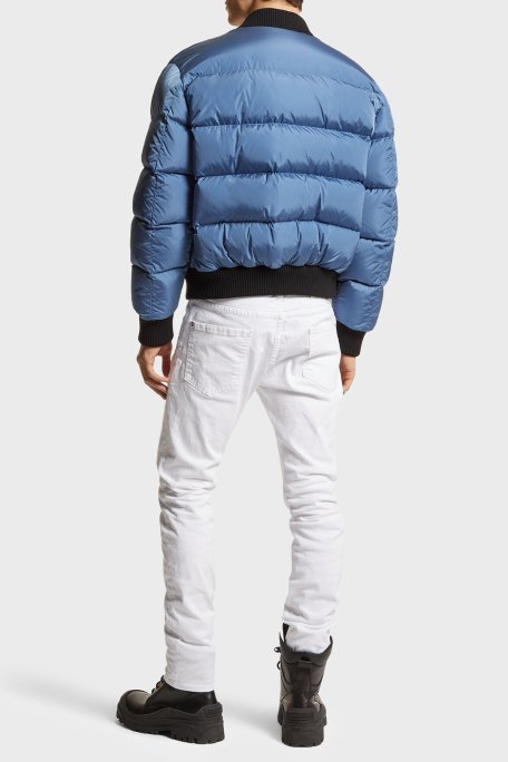 Dsquared2 Streç Pamuklu Slim Fit Jeans Erkek Kot Pantolon S74LB1492 S39781 100 BEYAZ - 2