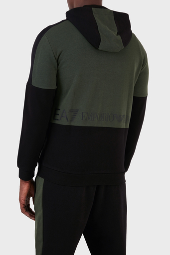 EA7 % 100 Pamuk Regular Fit Kapüşonlu Erkek Sweat 6RPM33 PJEQZ 1200 SİYAH - 2