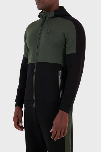 EA7 % 100 Pamuk Regular Fit Kapüşonlu Erkek Sweat 6RPM33 PJEQZ 1200 SİYAH - 3