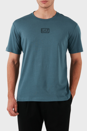 EA7 % 100 Pamuklu Bisiklet Yaka Regular Fit Erkek T Shirt 3DPT05 PJ02Z 1821 PETROL - 1