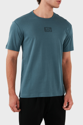 EA7 % 100 Pamuklu Bisiklet Yaka Regular Fit Erkek T Shirt 3DPT05 PJ02Z 1821 PETROL - 2