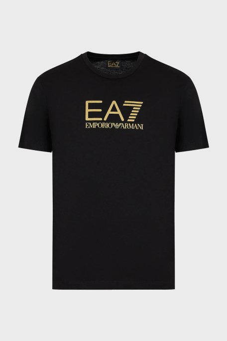EA7 % 100 Pamuklu Regular Fit Erkek T Shirt 3DPT08 PJM9Z 1200 SİYAH - 4