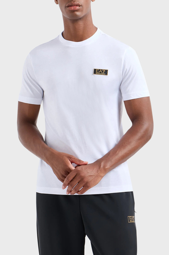 EA7 % 100 Pamuklu Regular Fit Erkek T Shirt 7M000021 AF10170 U0002 BEYAZ - 1