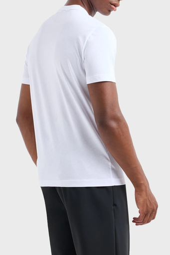 EA7 % 100 Pamuklu Regular Fit Erkek T Shirt 7M000021 AF10170 U0002 BEYAZ - 2
