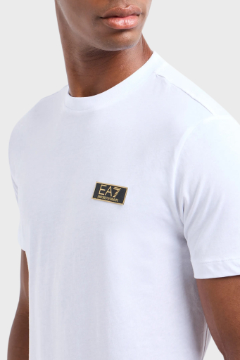 EA7 % 100 Pamuklu Regular Fit Erkek T Shirt 7M000021 AF10170 U0002 BEYAZ - 7