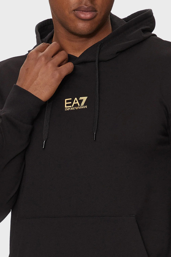 EA7 % 100 Pamuklu Regular Fit Kapüşonlu Erkek Sweat 8NPM32 PJVRZ 0208 SİYAH - 3