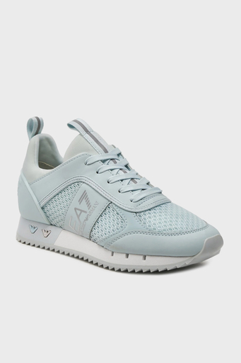 EA7 Bağcıklı Logolu Sneaker Unisex Ayakkabı X8X027 XK050 T530 Buz Mavi - 5