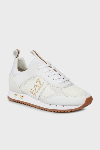 EA7 Bağcıklı Logolu Sneaker Unisex Ayakkabı X8X027 XK050 T603 BEYAZ-GOLD - 2