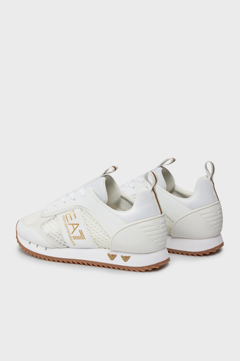 EA7 Bağcıklı Logolu Sneaker Unisex Ayakkabı X8X027 XK050 T603 BEYAZ-GOLD - 3
