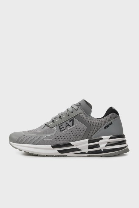 EA7 Bağcıklı Logolu Sneaker Unisex Ayakkabı X8X094 XK239 T531 GRİ - 2