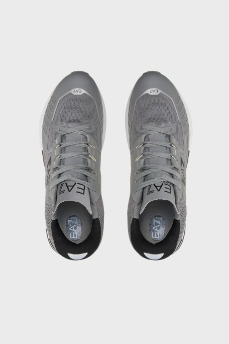 EA7 Bağcıklı Logolu Sneaker Unisex Ayakkabı X8X094 XK239 T531 GRİ - 4