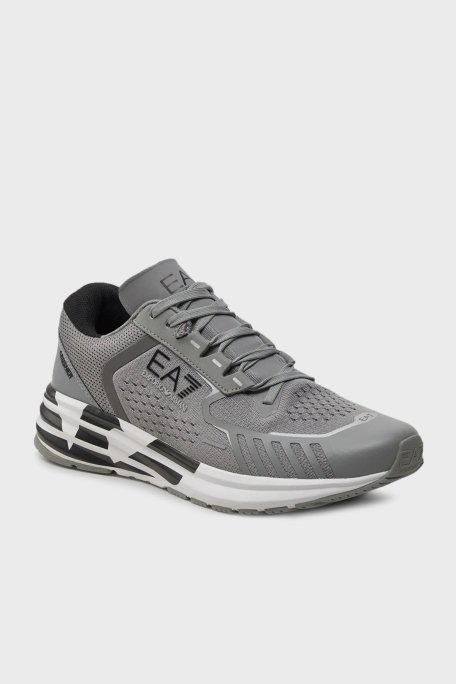 EA7 Bağcıklı Logolu Sneaker Unisex Ayakkabı X8X094 XK239 T531 GRİ - 5