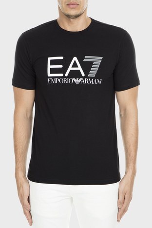EA7 - EA7 Baskılı Erkek T Shirt 3GPT01 PJ03Z 1200 SİYAH