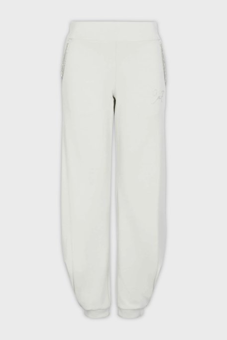 EA7 Elastik Bel Bantlı Regular Fit Jogger Spor Bayan Pantolon 6RTP60 TJDCZ 1931 BEYAZ - 4