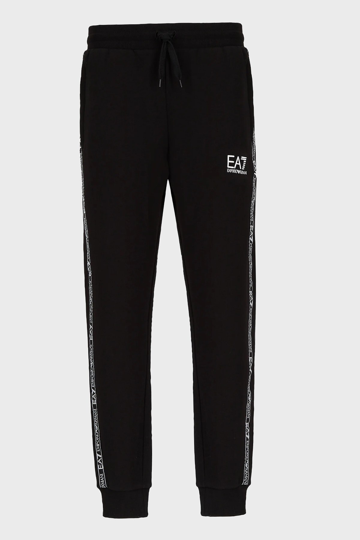 EA7 Marka Logolu Belden Bağlamalı Cepli Pamuklu Erkek Pantolon 6KPP61 PJ07Z 1200 SİYAH