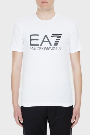 EA7 - EA7 Erkek T Shirt 3GPT01 PJ03Z 1100 BEYAZ
