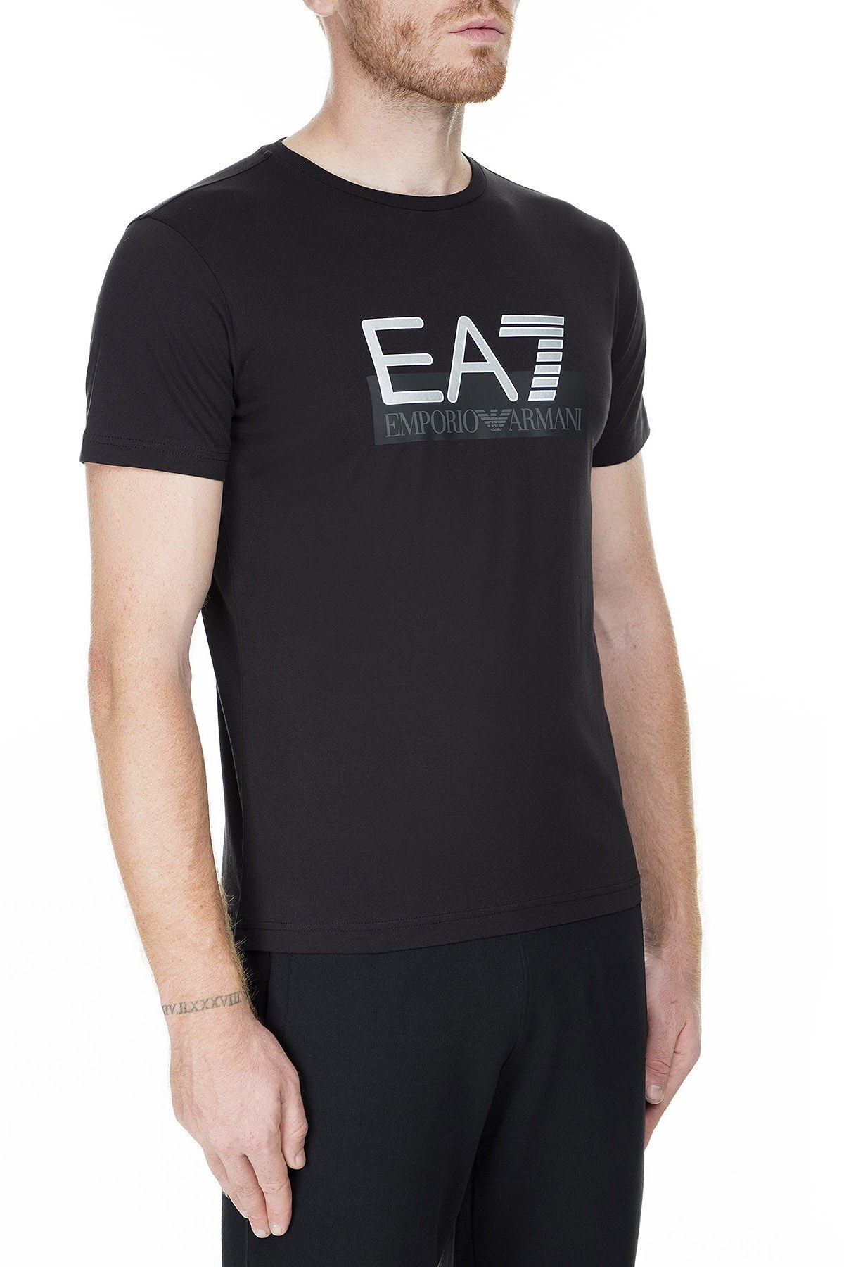 EA7 Erkek T Shirt 6GPT81 PJM9Z 1200 SİYAH