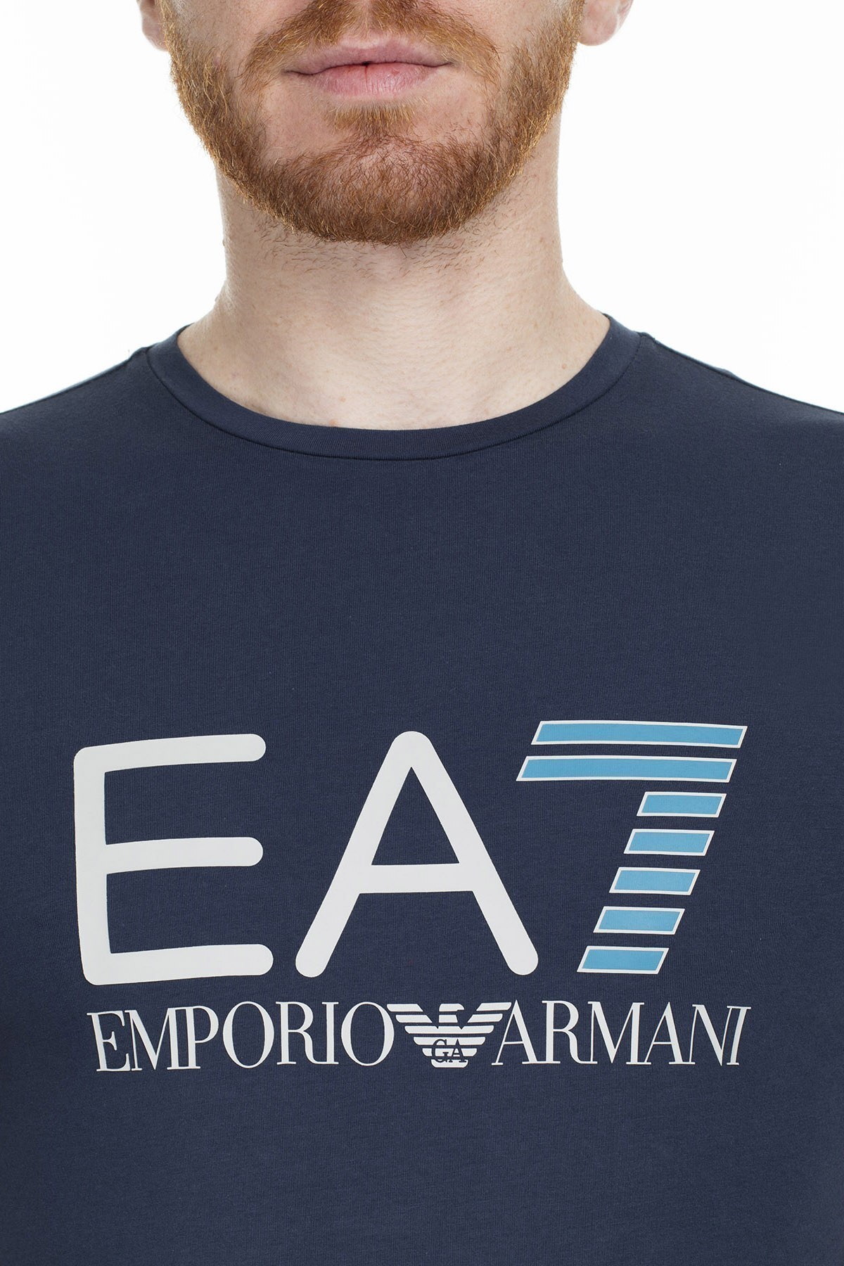 EA7 Erkek T Shirt S 3GPT01 PJ03Z 1554 LACİVERT