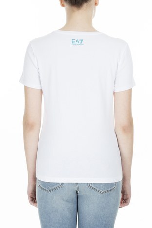 EA7 - EA7 Bayan T Shirt 3HTT31 TJ12Z 1100 BEYAZ (1)