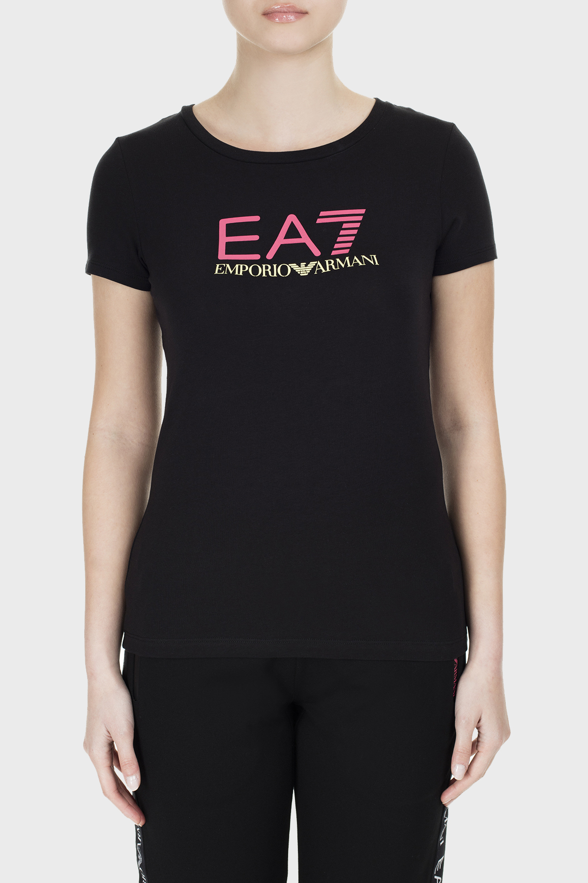 EA7 Bayan T Shirt S 3GTT62 TJ12Z 0210 SİYAH