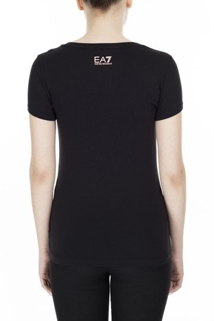 EA7 - EA7 Bayan T Shirt S 6GTT23 TJ12Z 1200 SİYAH (1)