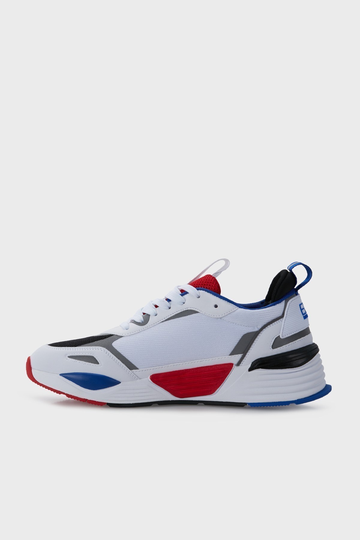 EA7 Kalın Tabanlı Sneaker Unisex Ayakkabı X8X070 XK165 Q604 BEYAZ-SAKS