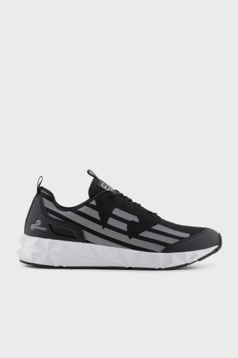 EA7 Kartal Logolu Sneaker Unisex Ayakkabı X8X217 XK433 N763 SİYAH-GÜMÜŞ - 1