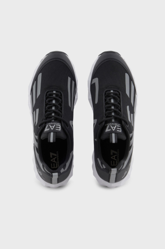 EA7 Kartal Logolu Sneaker Unisex Ayakkabı X8X217 XK433 N763 SİYAH-GÜMÜŞ - 4