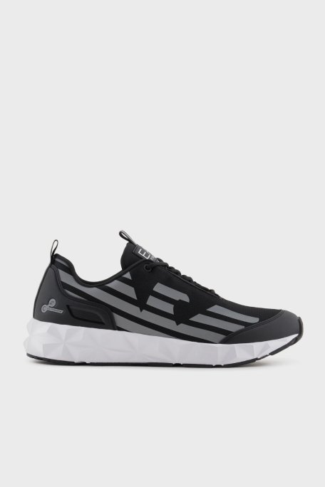 EA7 Kartal Logolu Sneaker Unisex Ayakkabı X8X217 XK433 N763 SİYAH-GÜMÜŞ - 1