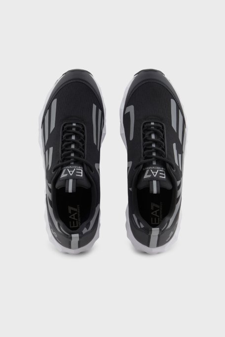 EA7 Kartal Logolu Sneaker Unisex Ayakkabı X8X217 XK433 N763 SİYAH-GÜMÜŞ - 4