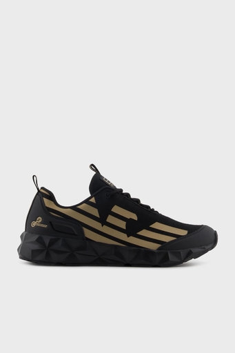 EA7 Kartal Logolu Sneaker Unisex Ayakkabı X8X217 XK433 R969 SİYAH-GOLD - 1