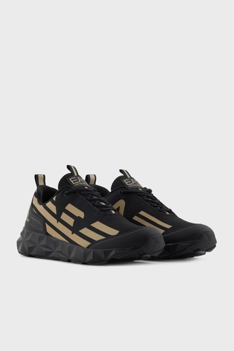 EA7 Kartal Logolu Sneaker Unisex Ayakkabı X8X217 XK433 R969 SİYAH-GOLD - 2
