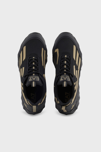 EA7 Kartal Logolu Sneaker Unisex Ayakkabı X8X217 XK433 R969 SİYAH-GOLD - 3